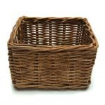 Reuse baskets as shelves