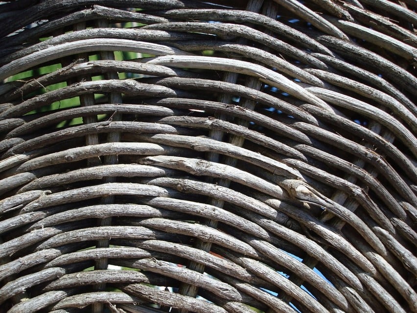 How to age wicker baskets