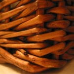 How to cover a basket with twine