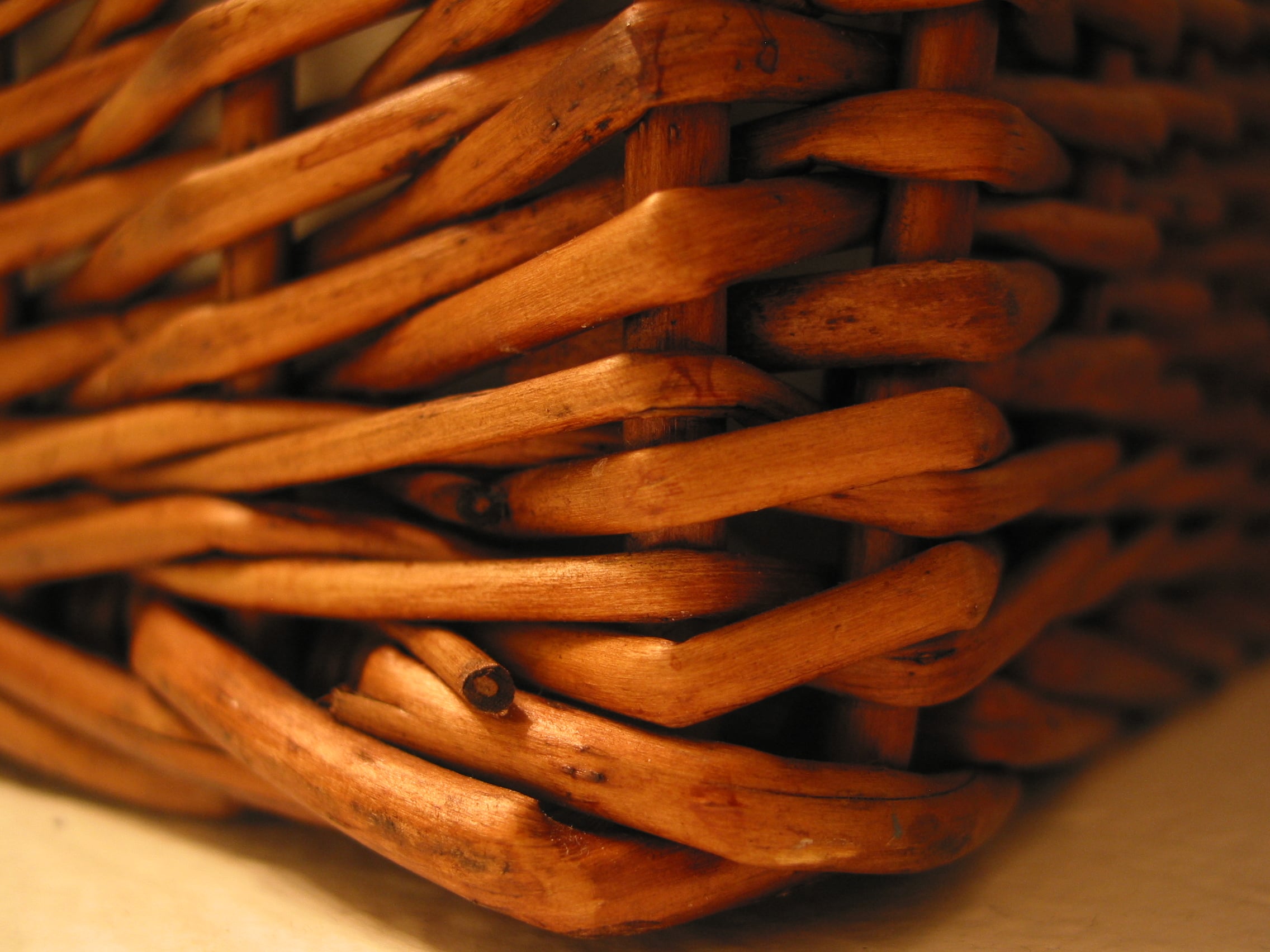 How to cover a basket with twine