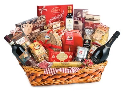 Gift basket packaging and presentation