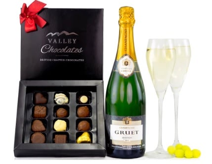 Mother's Day champagne and chocs
