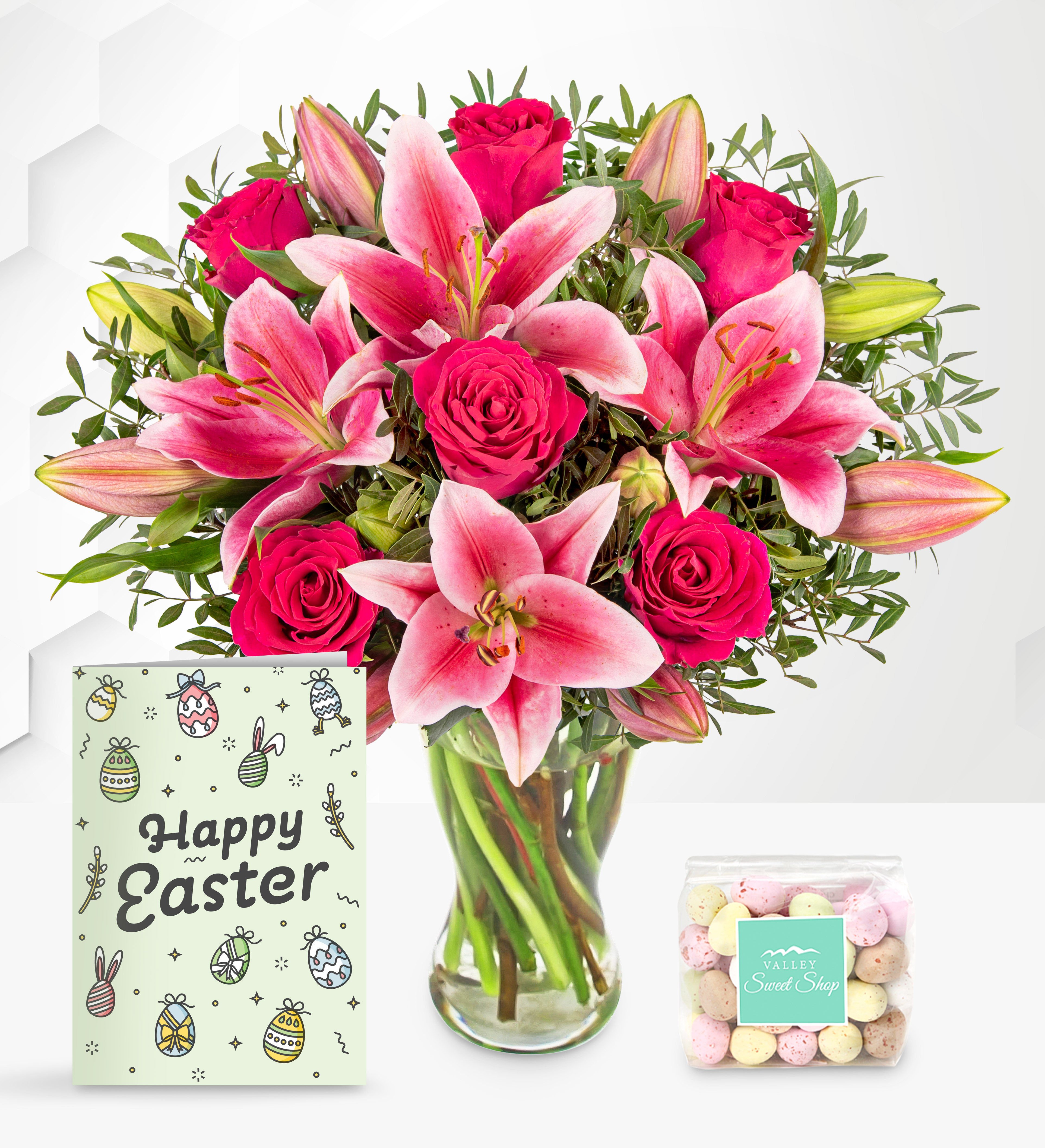 Mini Roses Easter Rose and Lily Easter Delight | Prestige Hampers