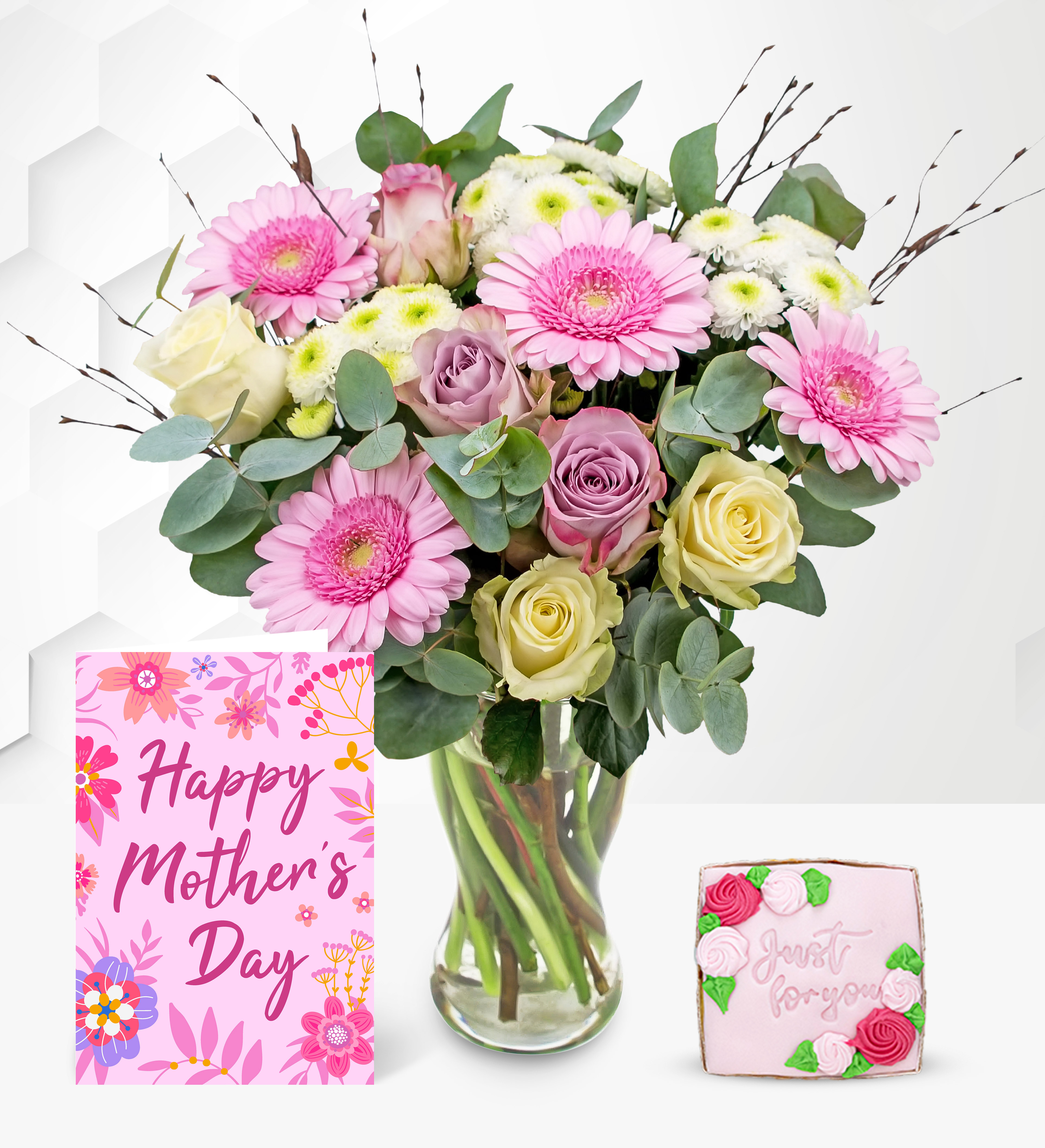 Country Garden With Cake & Card Prestige Hampers