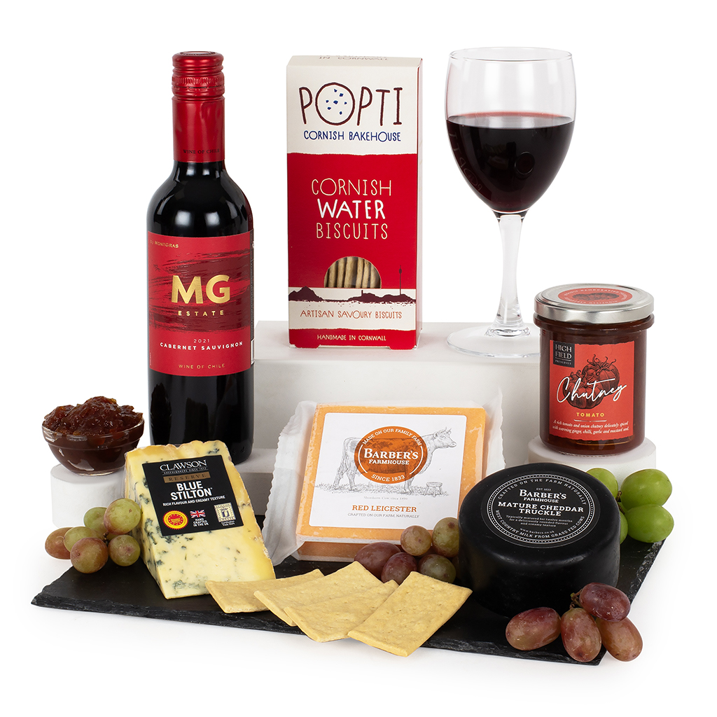 Cheese & Wine Slate | Prestige Hampers