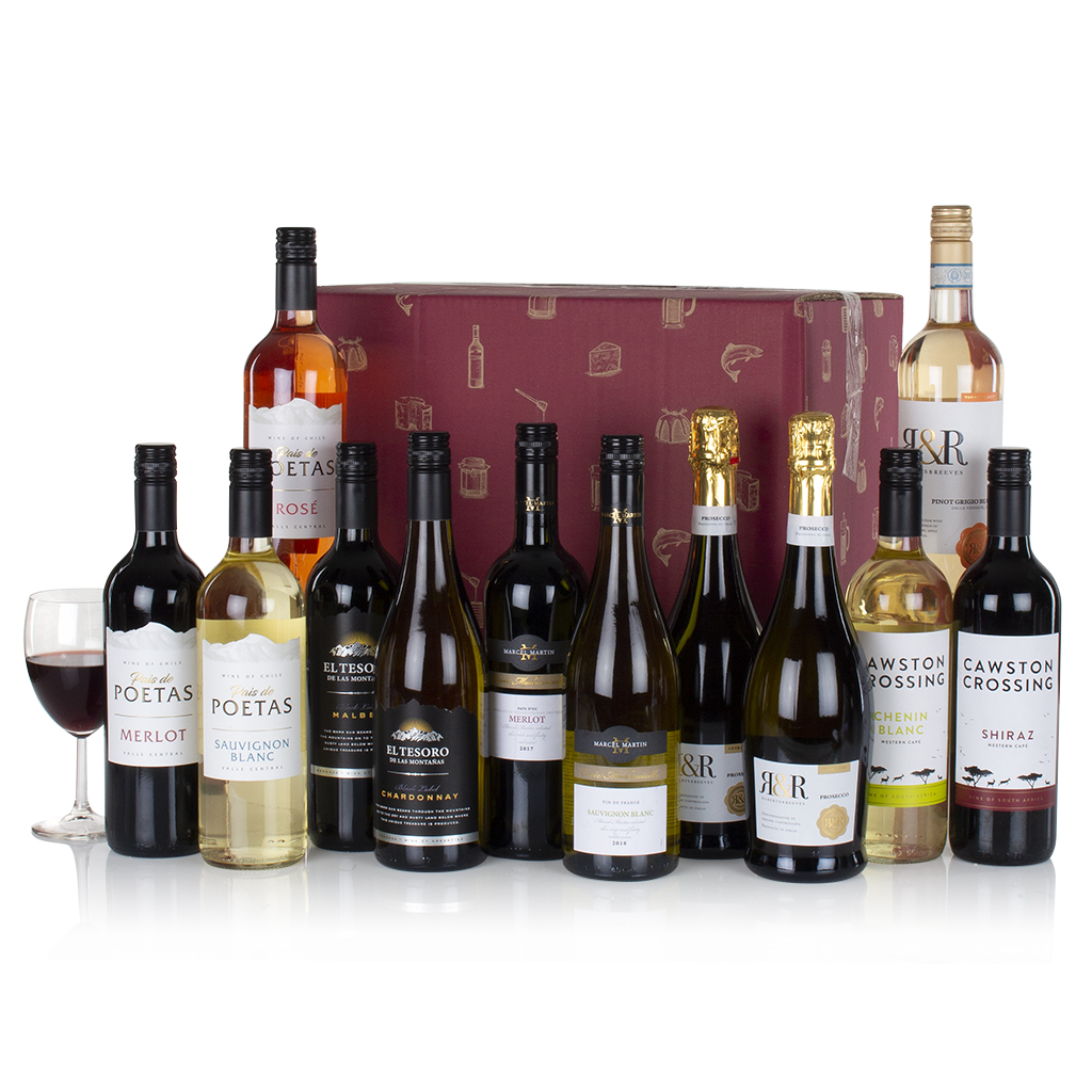 Twelve Wines in a Box Prestige Hampers